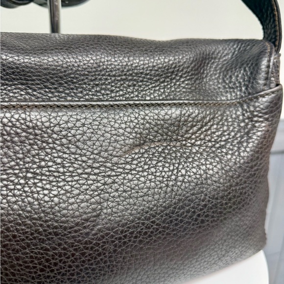 Vintage Coach Dark Brown #4928 Full Flap Leather Crossbody Messenger Bag 90s - Picture 14 of 15